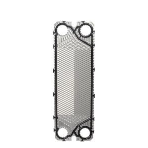 Flow plate pack heat exchanger