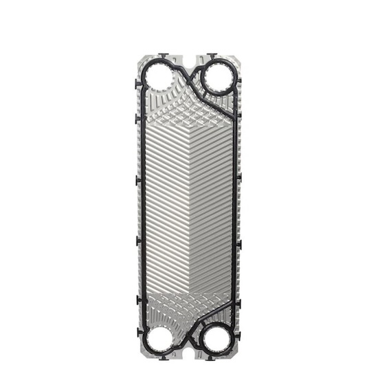 Flow plate pack heat exchanger