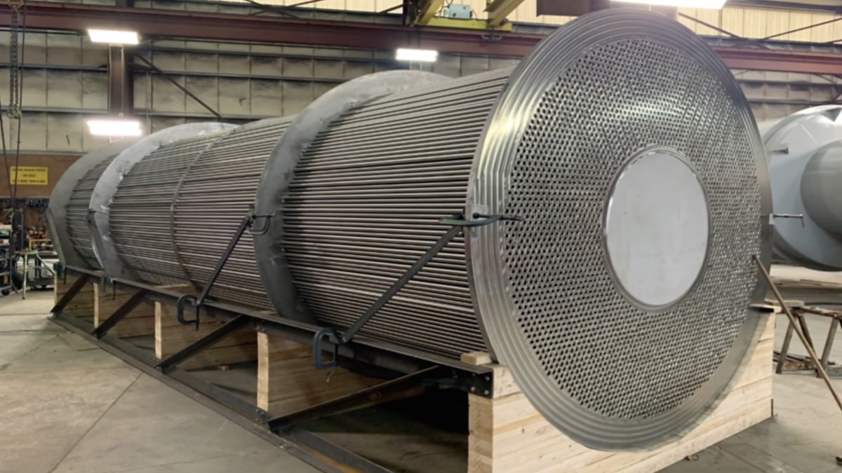 Manufacturing shell and tube heat exchangers for industrial hydrogen and process applications